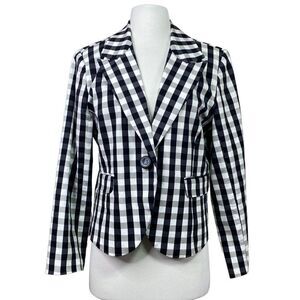 Tweeds Gingham Blazer Medium
